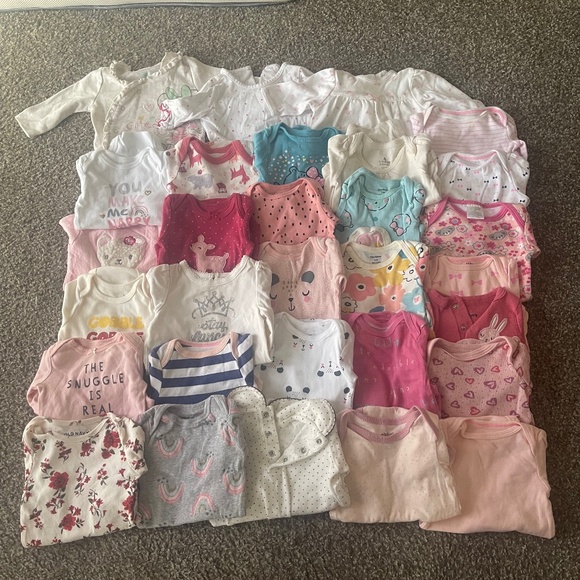 Baby Girl Long Sleeve Onesies
